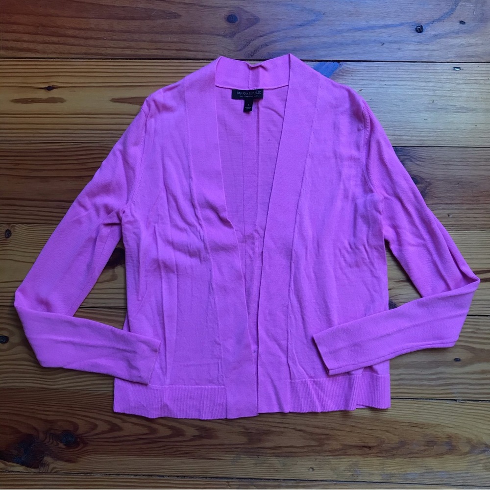 Banana Republic Merino Wool Pink Cardigan, EUC, S